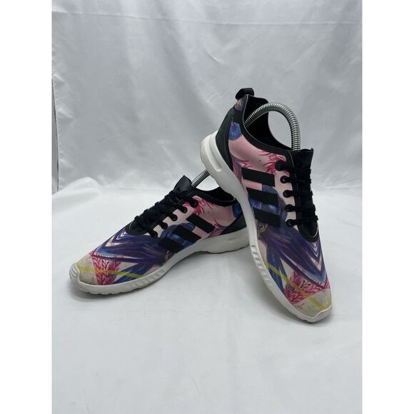 ADIDAS ZX Flux Smooth Floral Multicolor Womens 7 Running Shoes Trainers S82937 - Picture 7 of 11